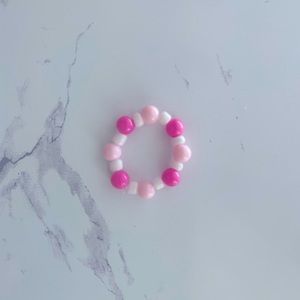 Super cute handmade strawberry shortcake beaded ring.